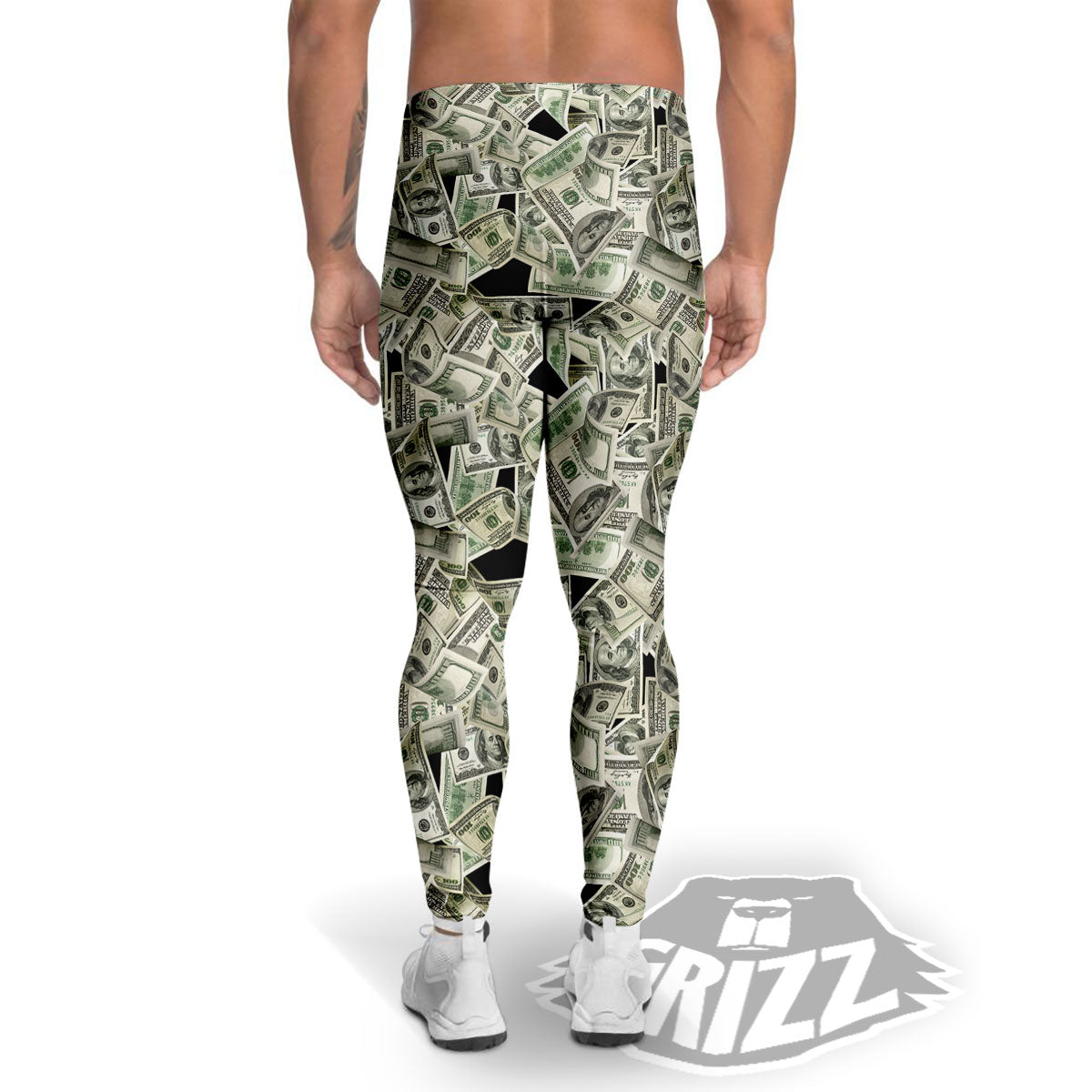 USD Flying Print Men's Leggings-grizzshop
