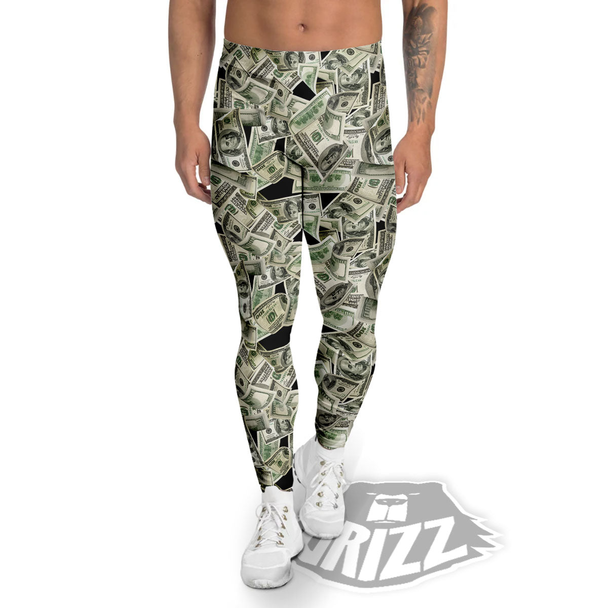 USD Flying Print Men's Leggings-grizzshop