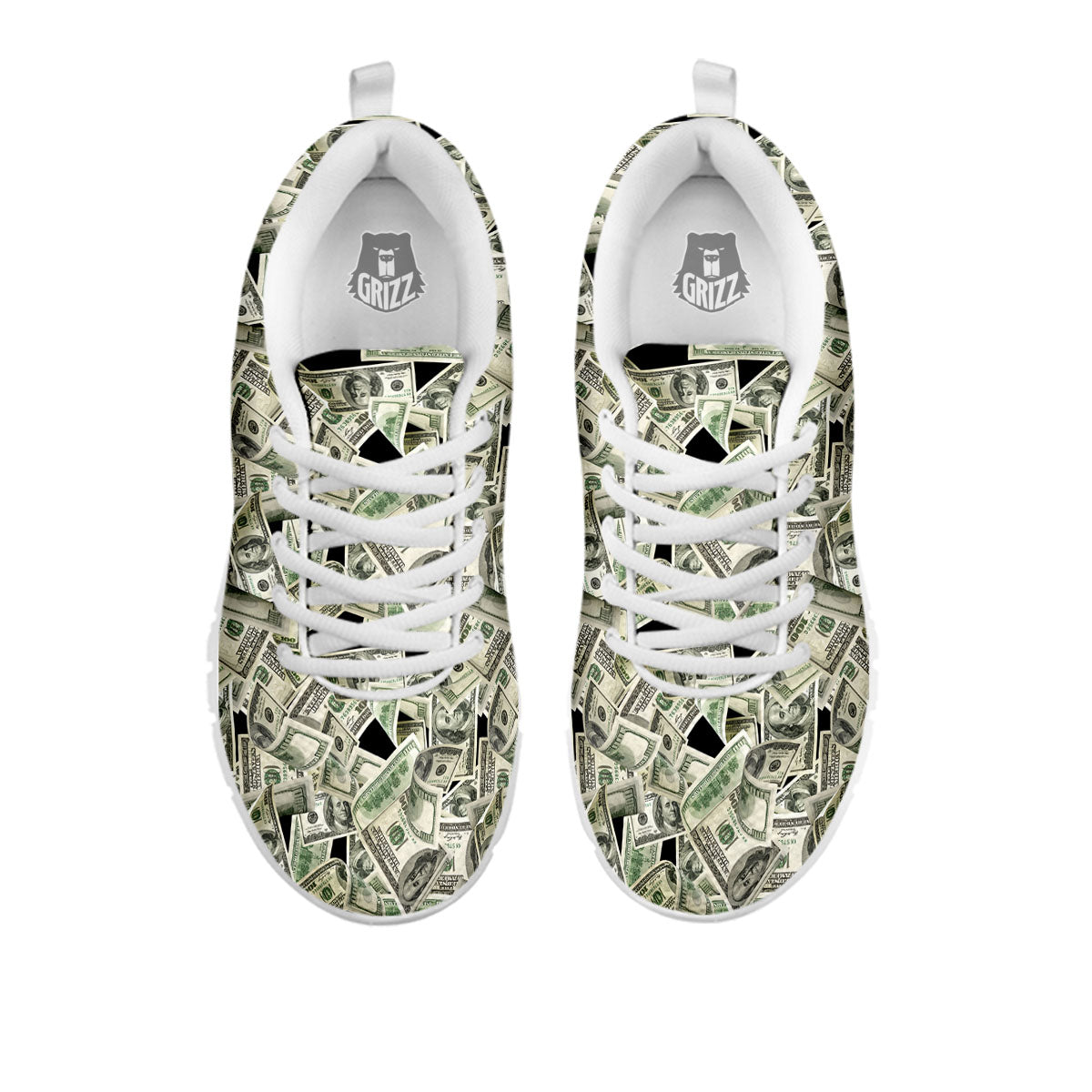 USD Flying Print White Sneaker-grizzshop