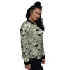 USD Flying Print Women's Bomber Jacket-grizzshop