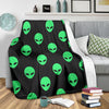 Ufo Alien Pattern Print Blanket-grizzshop