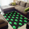 Ufo Alien Pattern Print Floor Mat-grizzshop