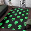 Ufo Alien Pattern Print Floor Mat-grizzshop