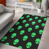 Ufo Alien Pattern Print Floor Mat-grizzshop