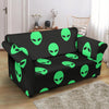 Ufo Alien Pattern Print Loveseat Cover-grizzshop