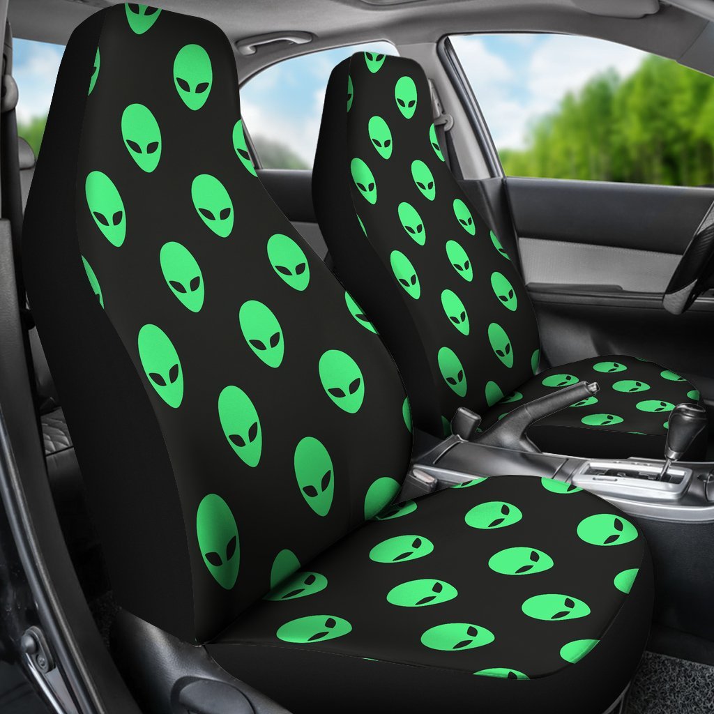 Ufo Alien Pattern Print Universal Fit Car Seat Cover-grizzshop
