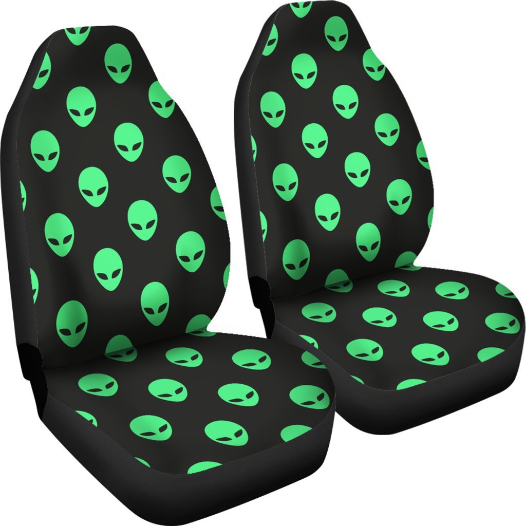 Ufo Alien Pattern Print Universal Fit Car Seat Cover-grizzshop