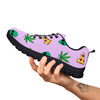 Ufo Pizza Trippy Print Pattern Black Sneaker-grizzshop