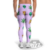 Ufo Pizza Trippy Print Pattern Men's Leggings-grizzshop