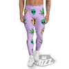 Ufo Pizza Trippy Print Pattern Men's Leggings-grizzshop