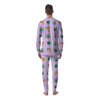 Ufo Pizza Trippy Print Pattern Men's Pajamas-grizzshop