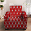 Ugly Christmas Paw Armchair Cover-grizzshop