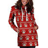 Ugly Christmas Paw Hoodie Dress-grizzshop