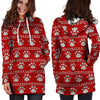 Ugly Christmas Paw Hoodie Dress-grizzshop