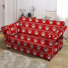 Ugly Christmas Paw Loveseat Cover-grizzshop