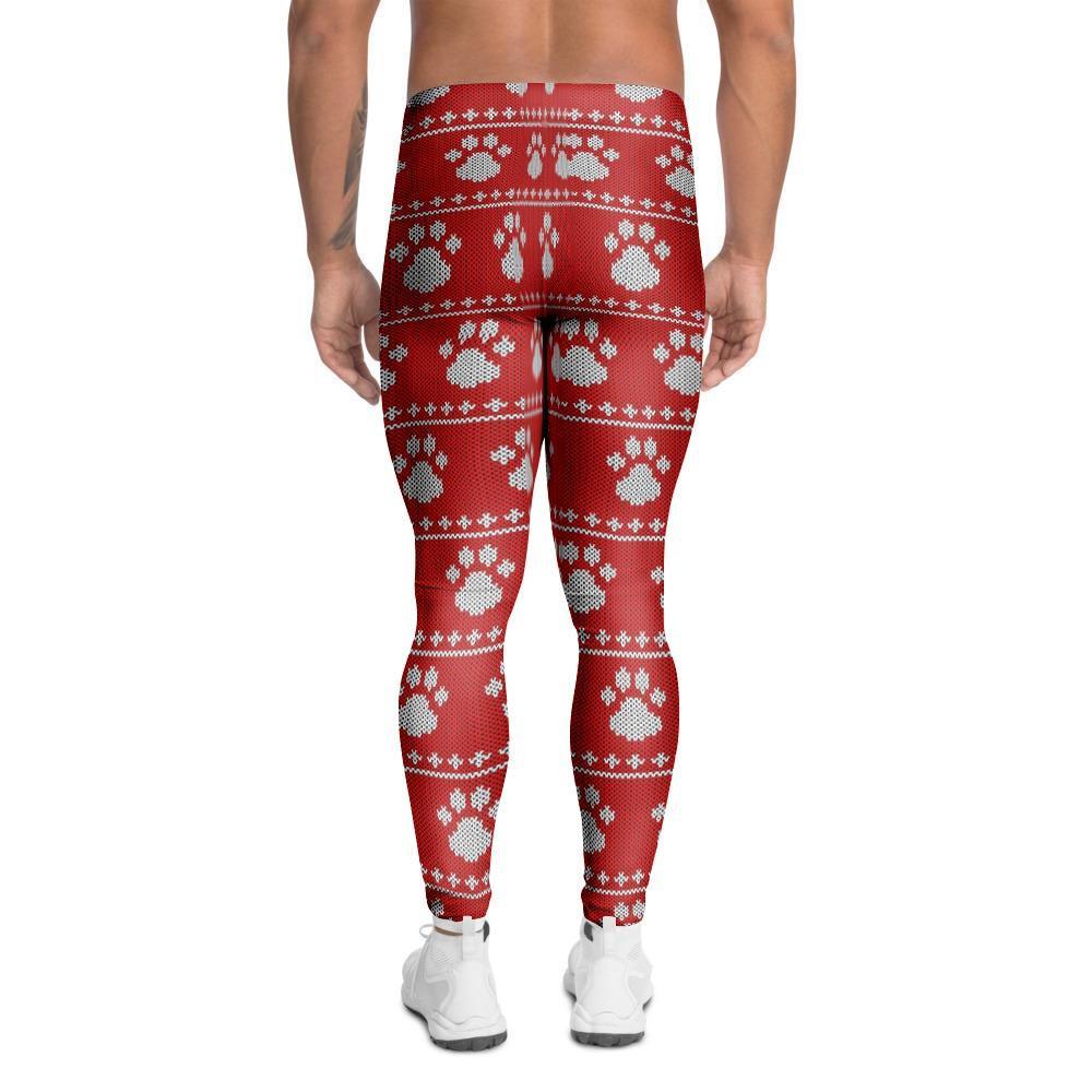 Ugly Christmas Paw Men's Leggings-grizzshop