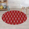 Ugly Christmas Paw Round Rug-grizzshop