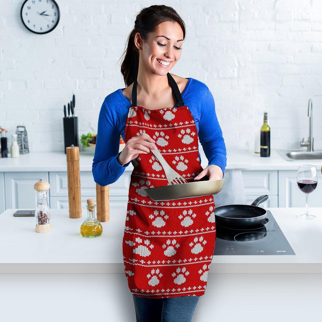 Ugly Christmas Paw Women's Apron-grizzshop