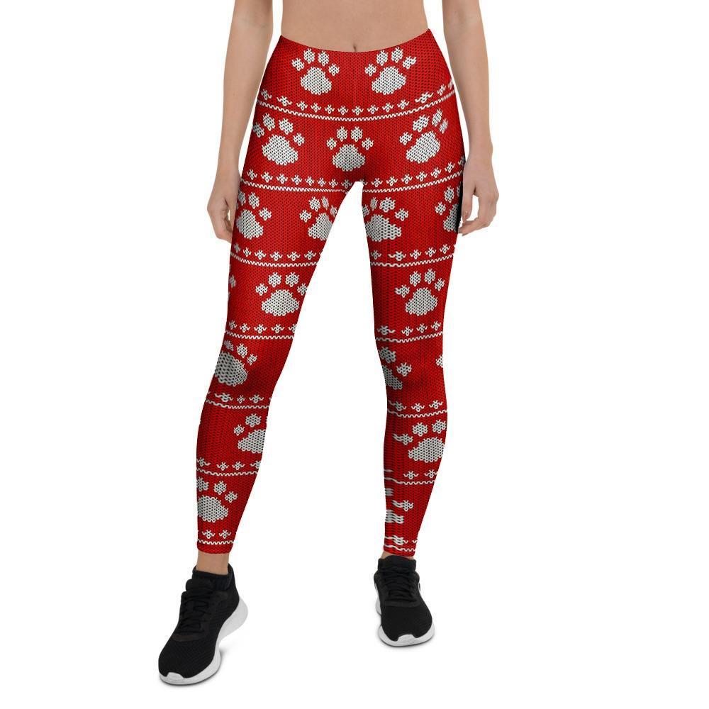 Ugly Christmas Paw Women's Leggings-grizzshop