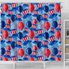 Uncle Sam Balloon Pattern Print Bathroom Shower Curtain-grizzshop