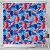 Uncle Sam Balloon Pattern Print Bathroom Shower Curtain-grizzshop