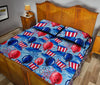 Uncle Sam Balloon Pattern Print Bed Set Quilt-grizzshop