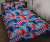 Uncle Sam Balloon Pattern Print Bed Set Quilt-grizzshop