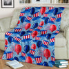 Uncle Sam Balloon Pattern Print Blanket-grizzshop