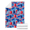 Uncle Sam Balloon Pattern Print Blanket-grizzshop