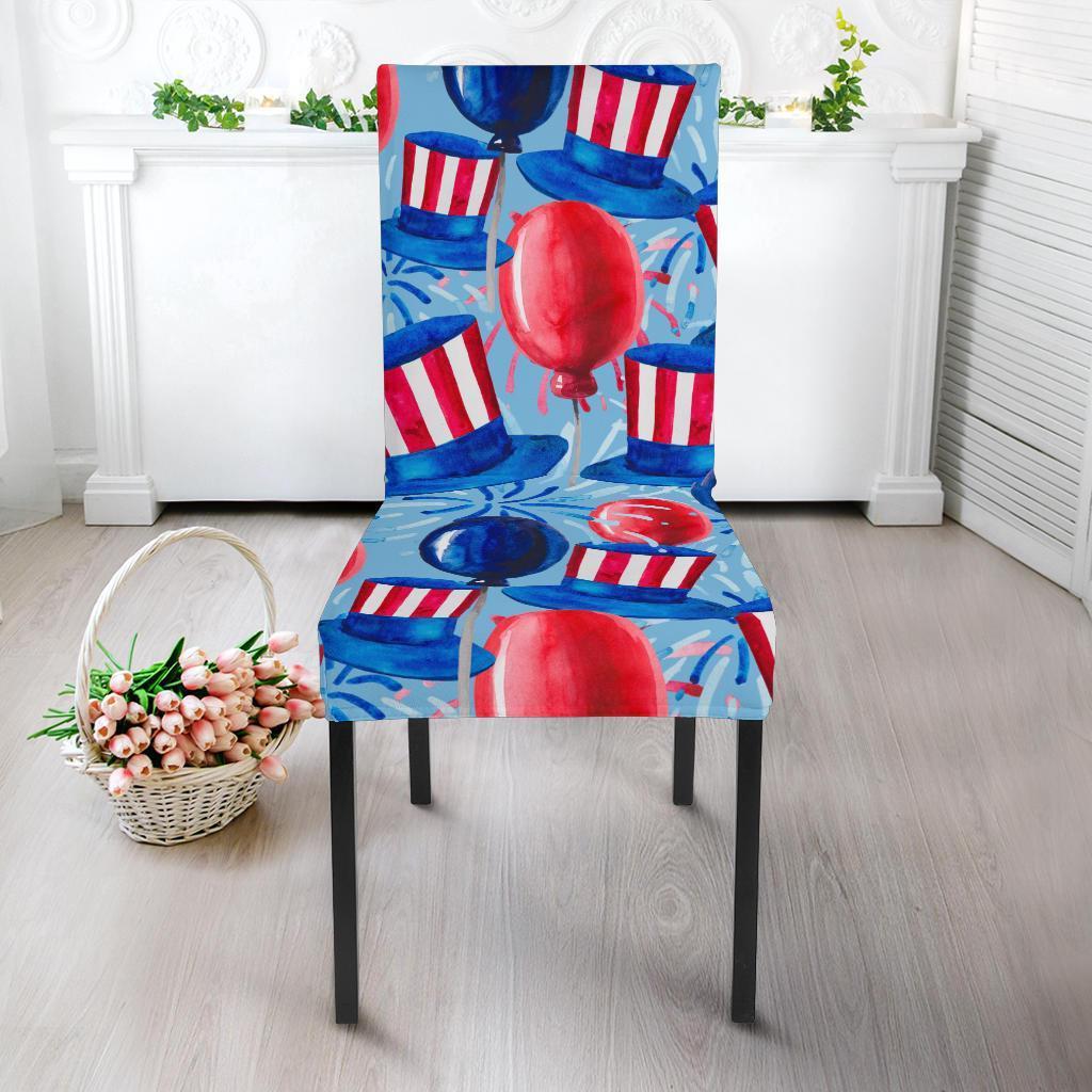 Uncle Sam Balloon Pattern Print Chair Cover-grizzshop