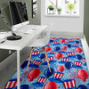 Uncle Sam Balloon Pattern Print Floor Mat-grizzshop