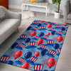 Uncle Sam Balloon Pattern Print Floor Mat-grizzshop