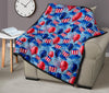 Uncle Sam Balloon Pattern Print Quilt-grizzshop