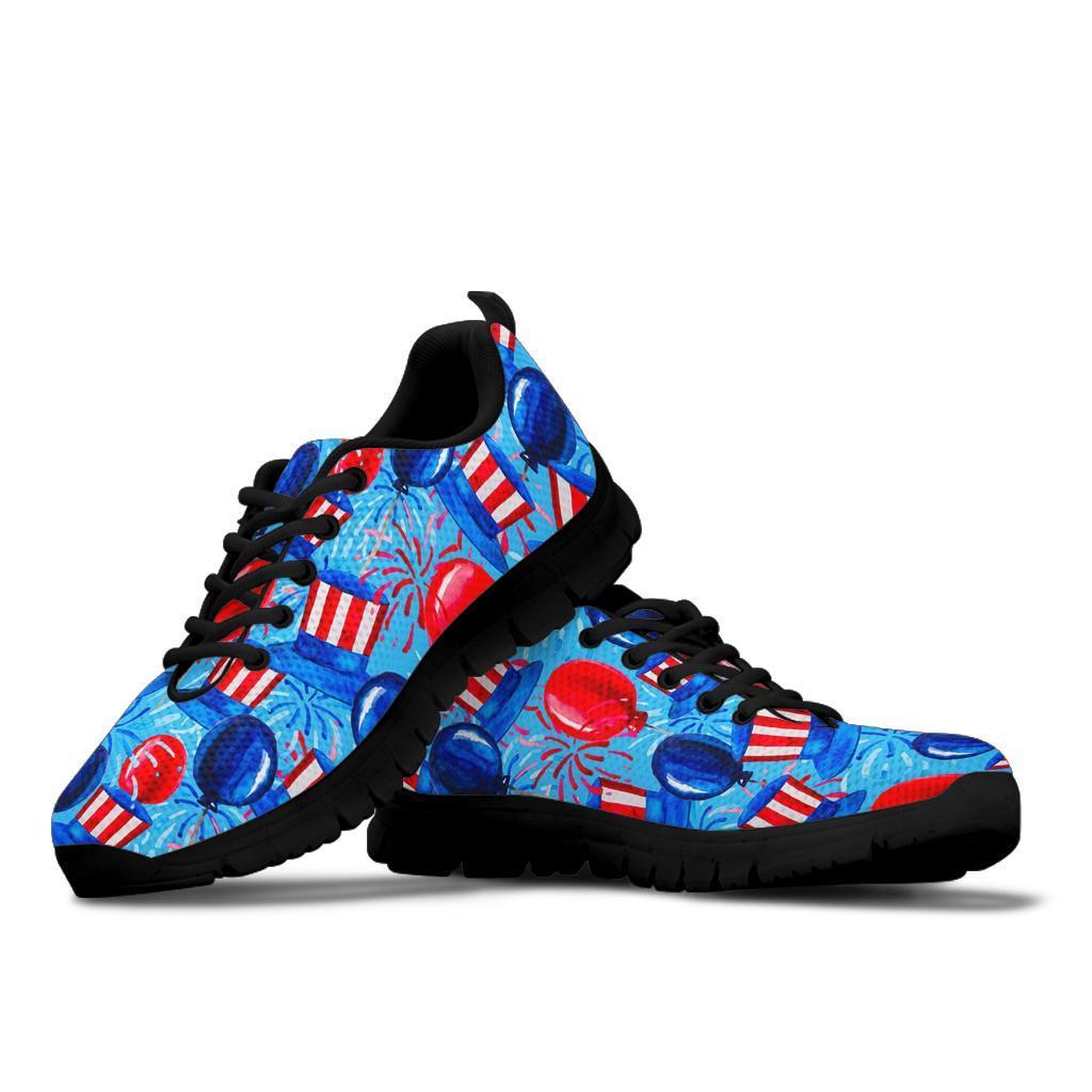 Uncle Sam Balloon Pattern Print Sneaker Shoes For Men Women-grizzshop