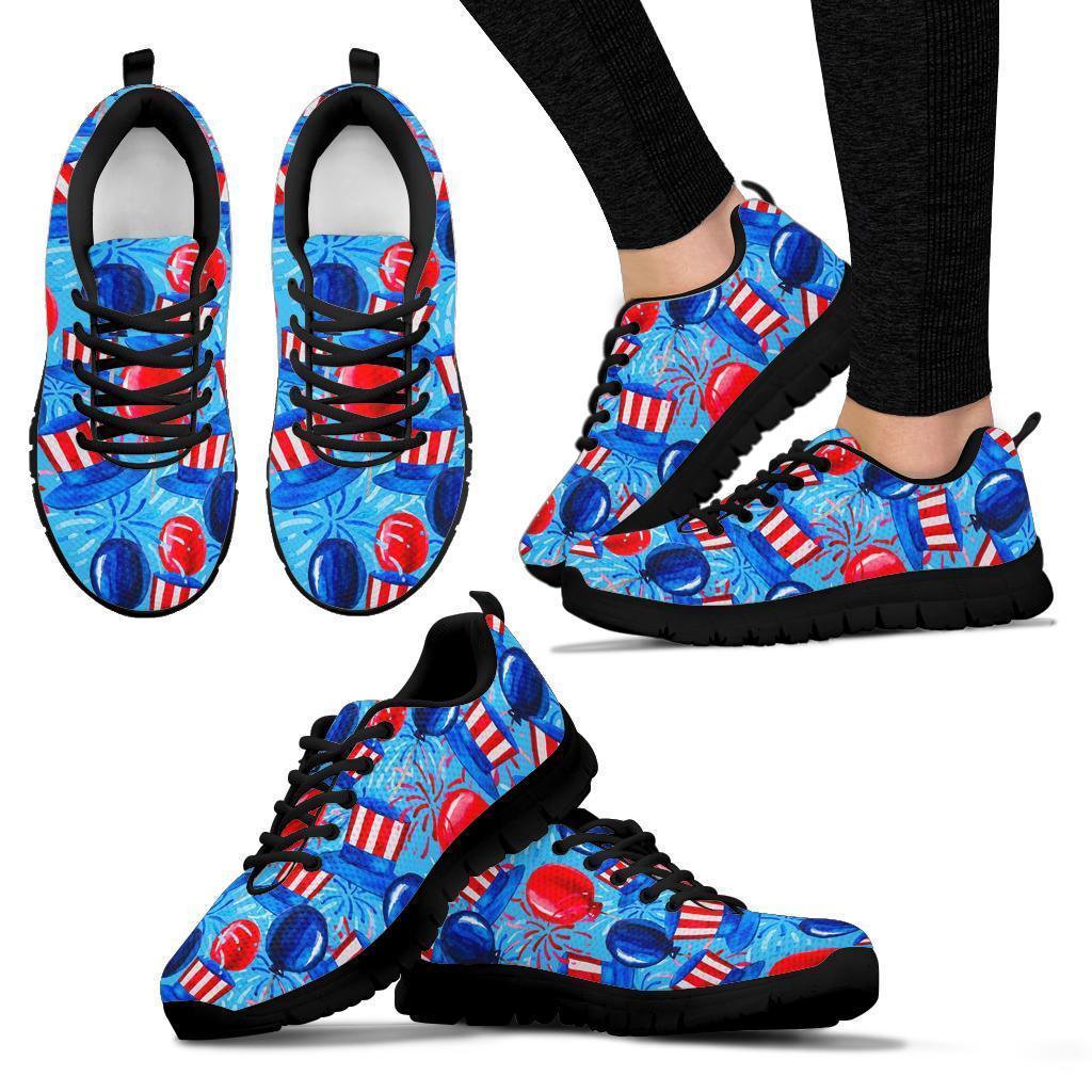 Uncle Sam Balloon Pattern Print Sneaker Shoes For Men Women-grizzshop