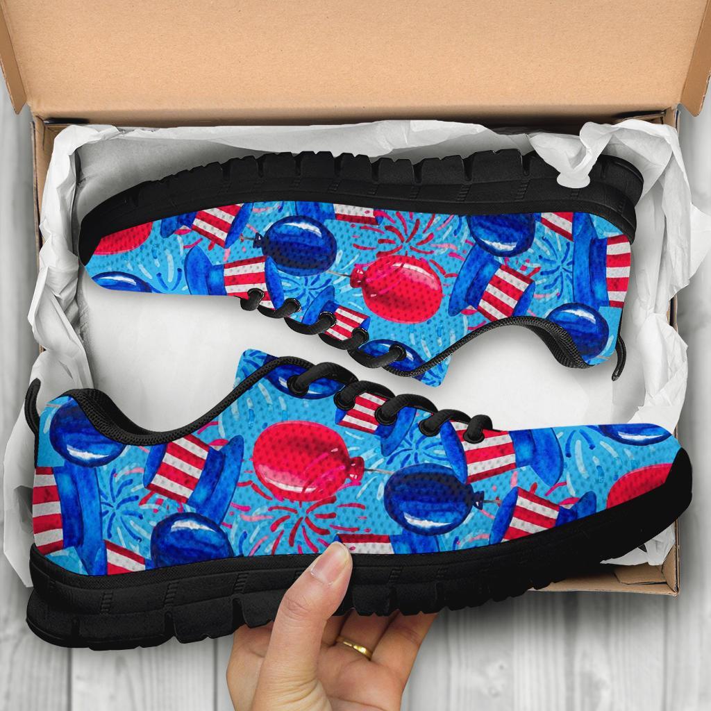 Uncle Sam Balloon Pattern Print Sneaker Shoes For Men Women-grizzshop