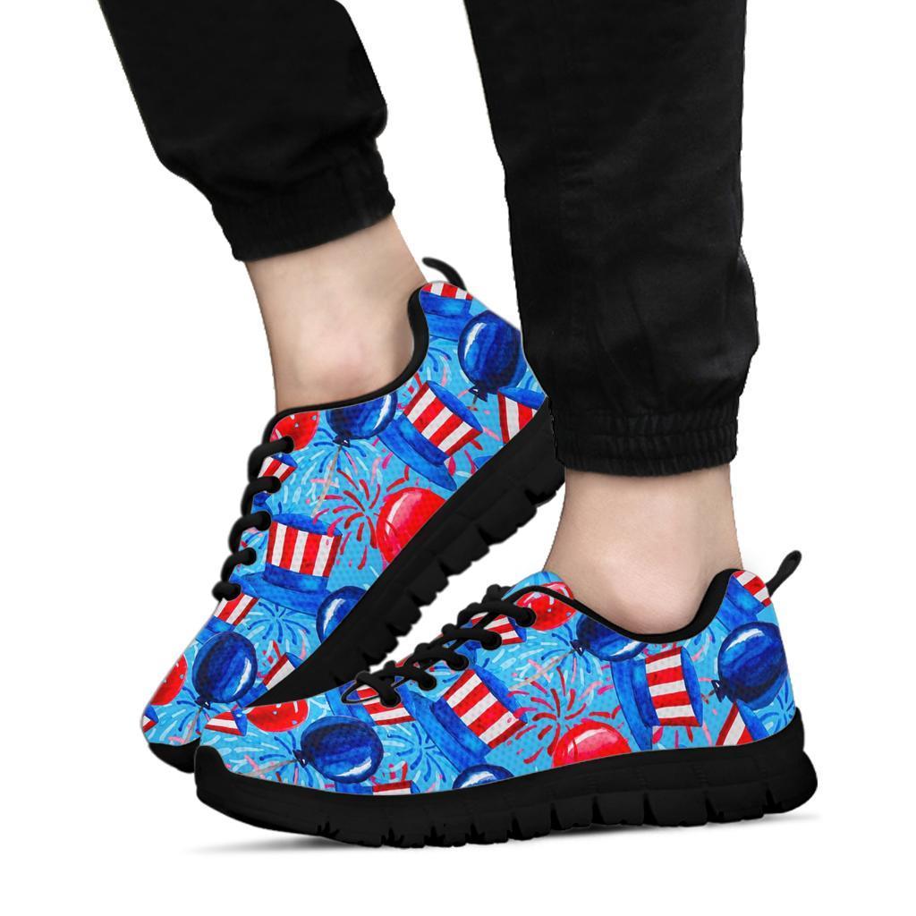 Uncle Sam Balloon Pattern Print Sneaker Shoes For Men Women-grizzshop