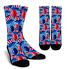 Uncle Sam Balloon Pattern Print Unisex Crew Socks-grizzshop