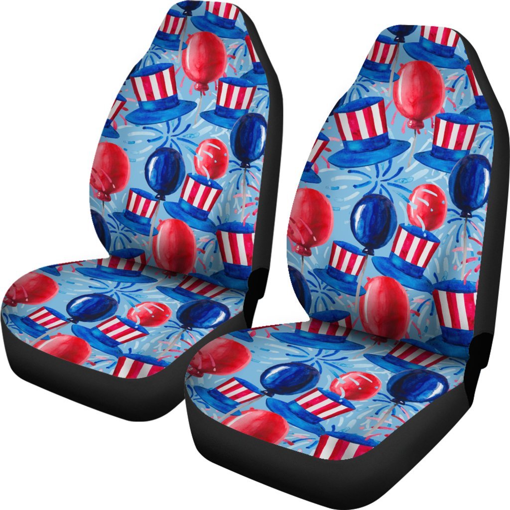 Uncle Sam Balloon Pattern Print Universal Fit Car Seat Covers-grizzshop