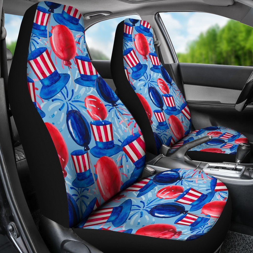 Uncle Sam Balloon Pattern Print Universal Fit Car Seat Covers-grizzshop