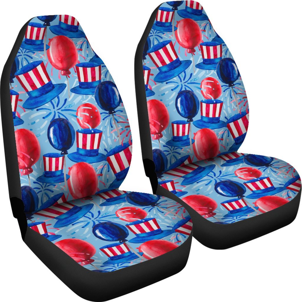 Uncle Sam Balloon Pattern Print Universal Fit Car Seat Covers-grizzshop