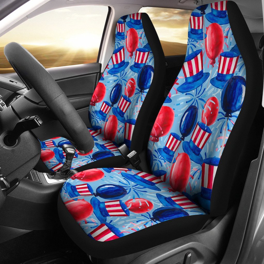 Uncle Sam Balloon Pattern Print Universal Fit Car Seat Covers-grizzshop