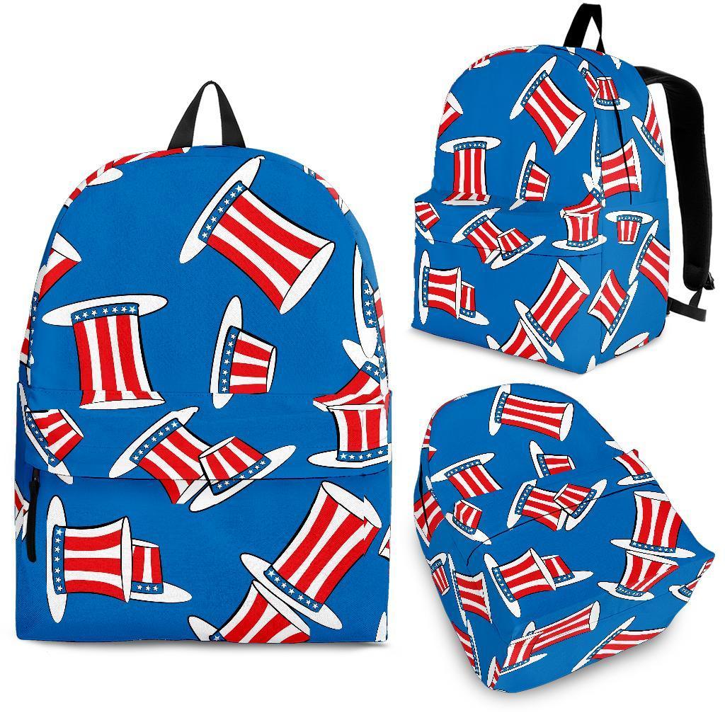 Uncle Sam Pattern Print Backpack-grizzshop