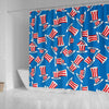 Uncle Sam Pattern Print Bathroom Shower Curtain-grizzshop