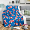 Uncle Sam Pattern Print Blanket-grizzshop