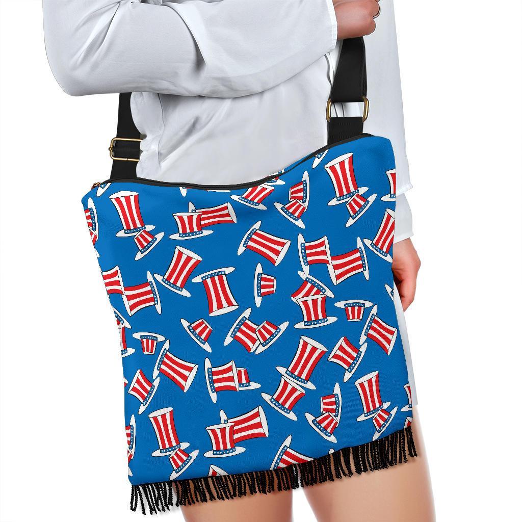 Uncle Sam Pattern Print Crossbody bags-grizzshop