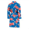 Uncle Sam Pattern Print Men Long Robe-grizzshop