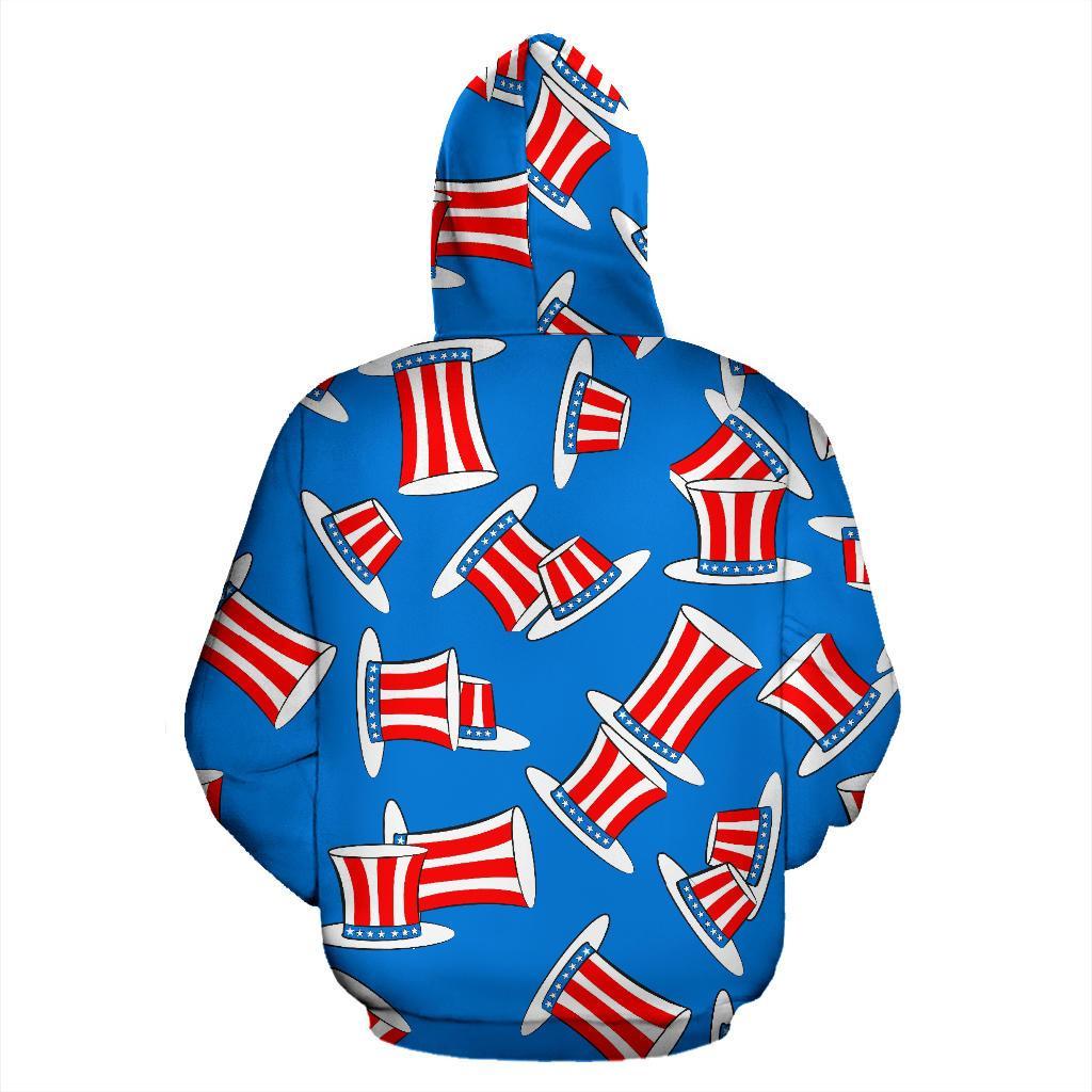 Uncle Sam Pattern Print Men Women Pullover Hoodie-grizzshop