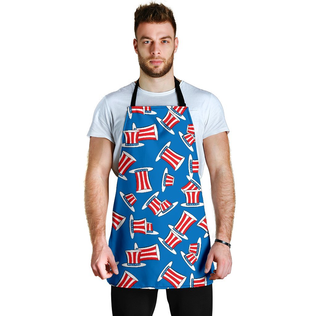 Uncle Sam Pattern Print Men's Apron-grizzshop