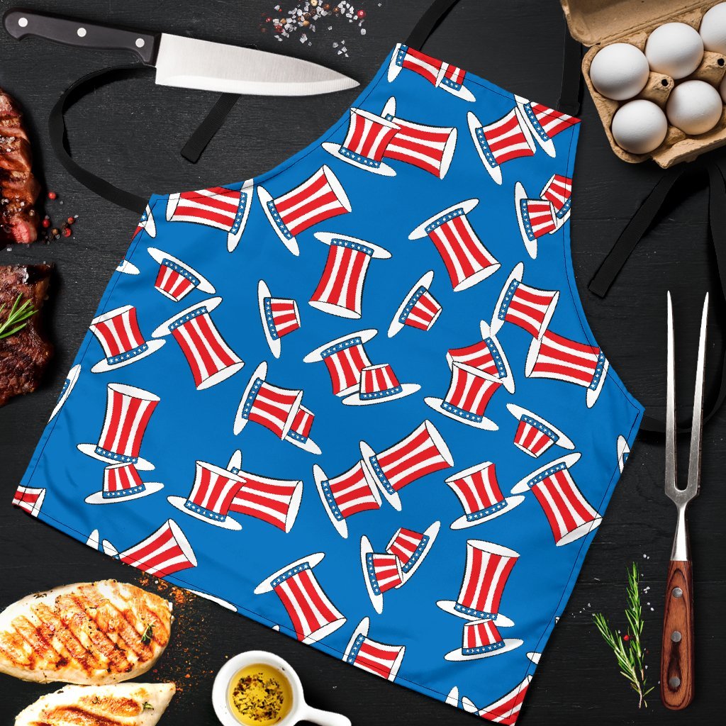 Uncle Sam Pattern Print Men's Apron-grizzshop